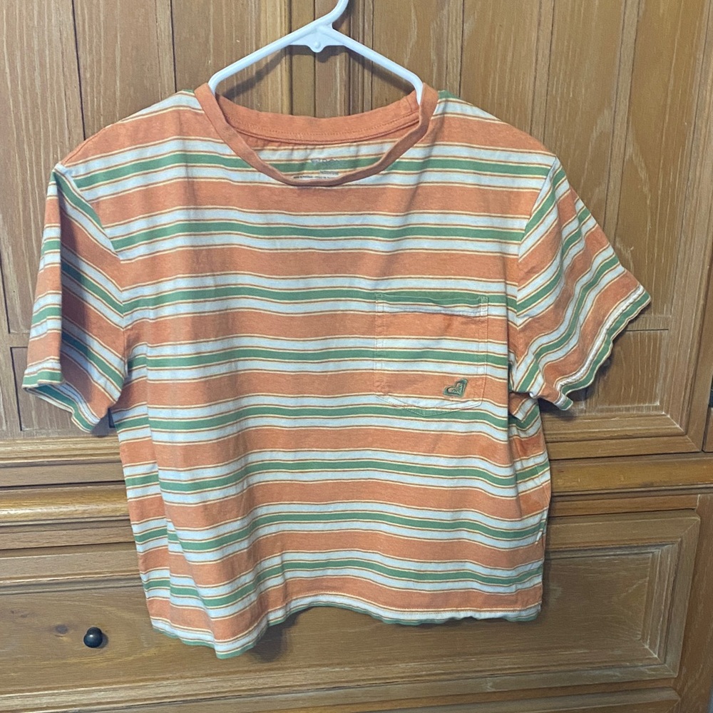 Roxy Striped Crop Top
